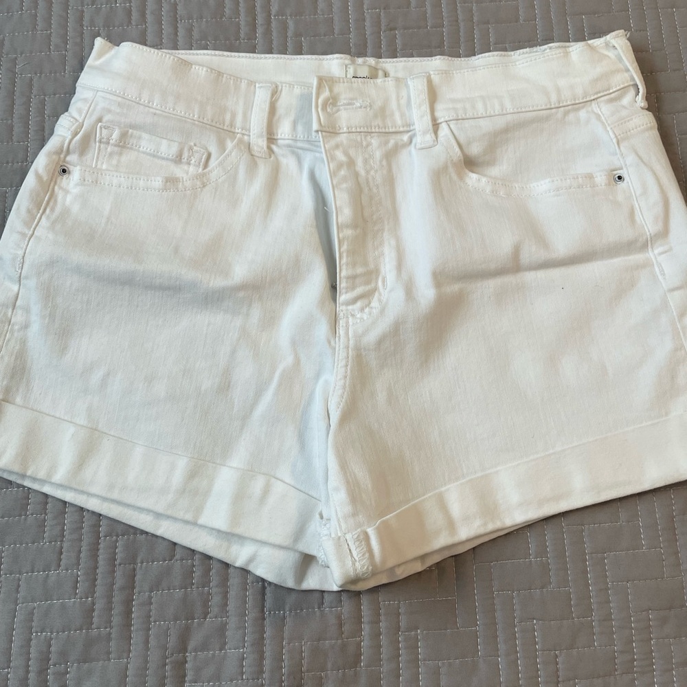White shorts, washed but never worn